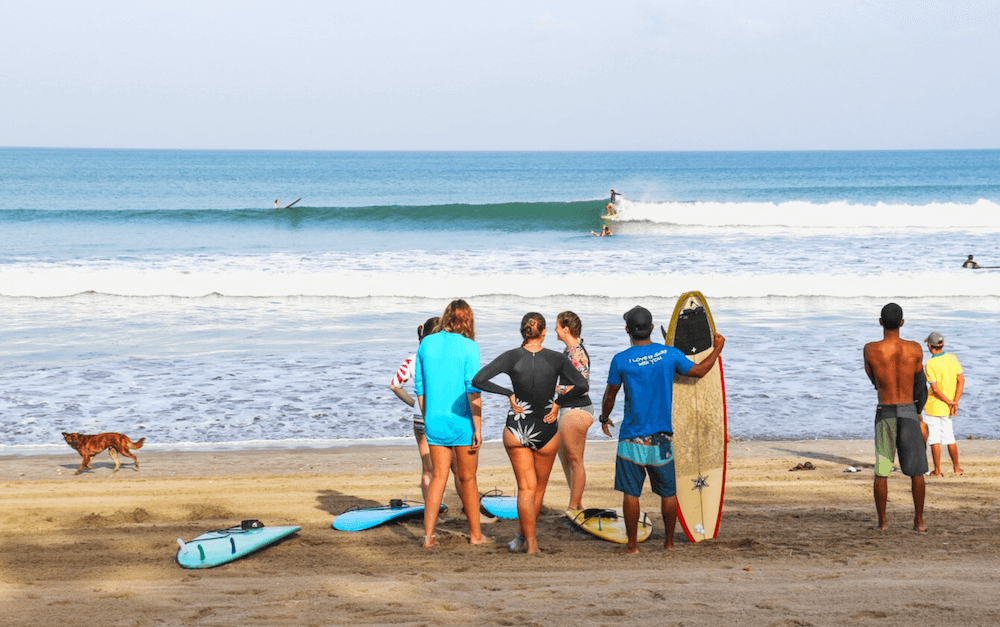 Kuta morning surf session SurfWG Bali surf camp